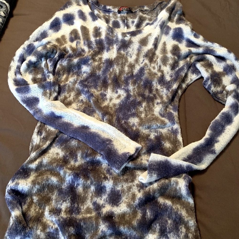 PARTY Tie Dye Knit Dolman Sleeve Tunic Sweater Size Small - Picture 4 of 8